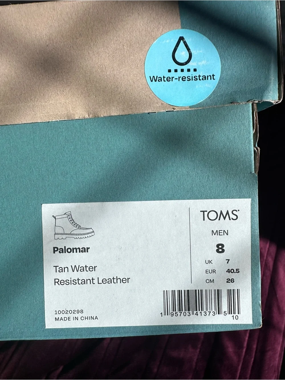 Toms Brown Leather Chukka Boot with White Sole